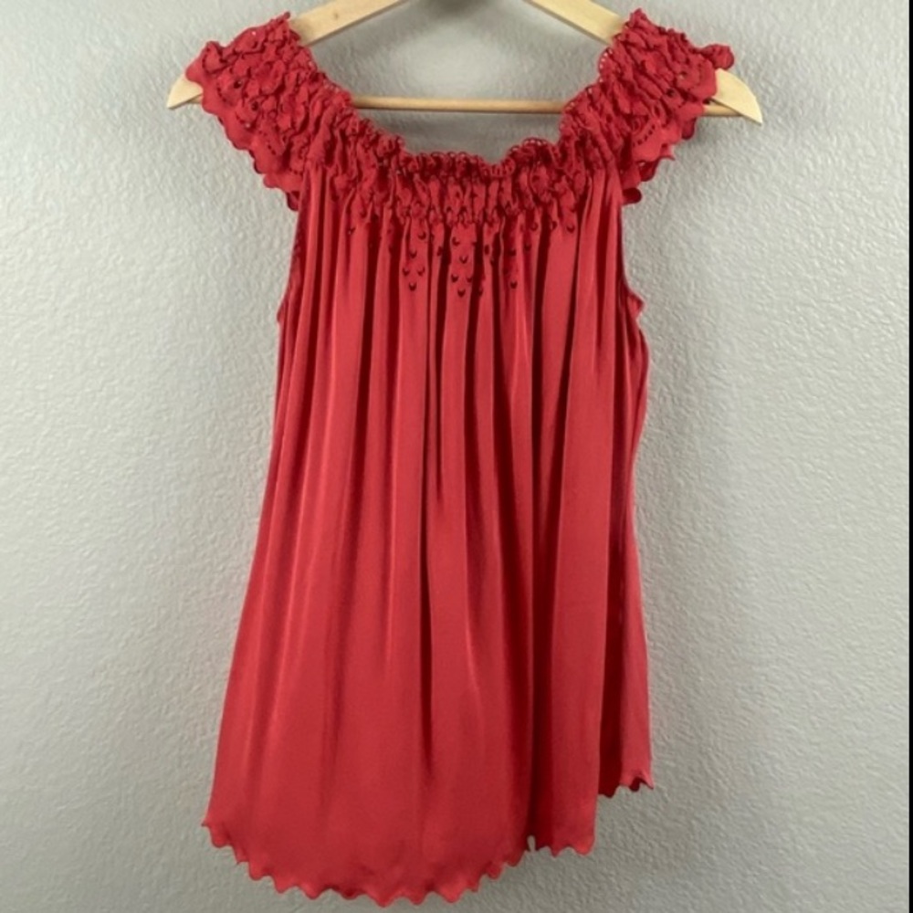 Elie Tahari Silk Top  BoHo Size Medium